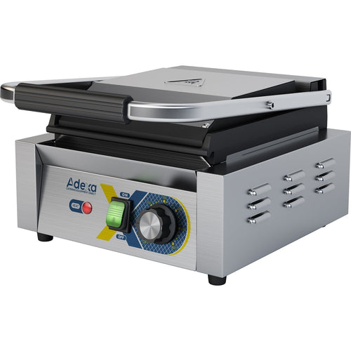 Heavy Duty Panini Contact grill Single Smooth | Adexa EGD10A