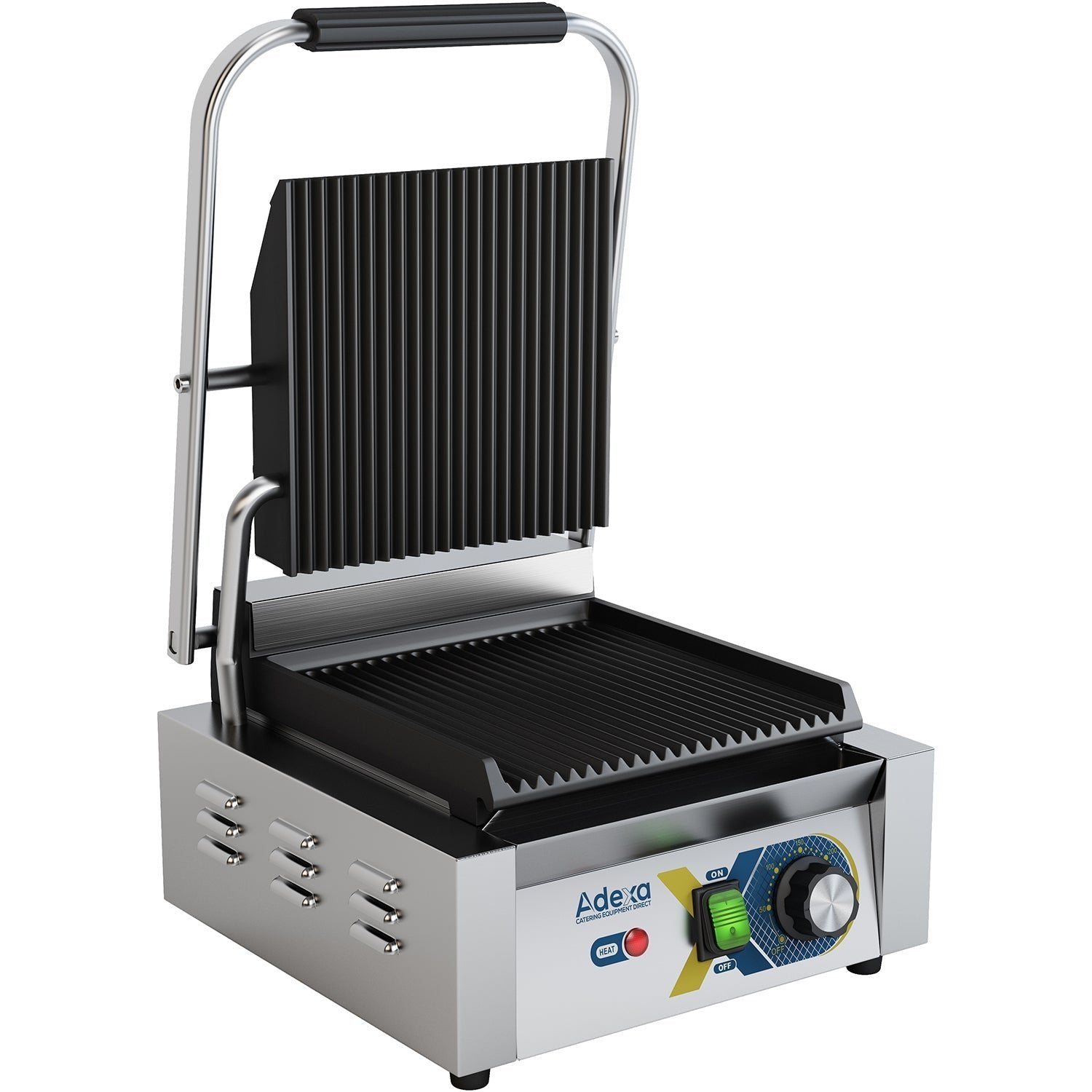 Heavy Duty Panini Contact grill Single Ribbed | Adexa EGD10C